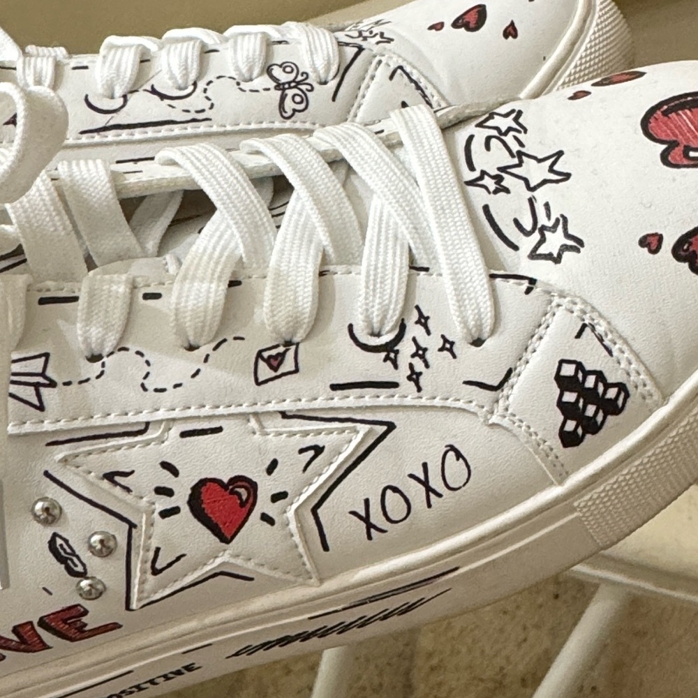 Corkys Supernova Sneakers with LOVE DOODLES - Picture 6 of 8